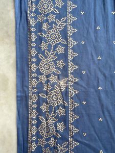 Elegant Blue Embroidered Anarkali Suit Set