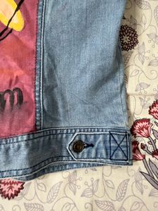 Beautiful Acrylic Work Denim Jacket !!!!