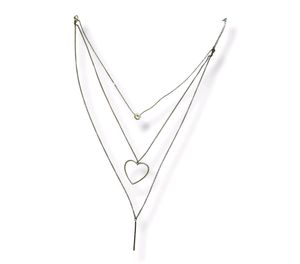 Silver Stylish Three Tier Neckpiece/ Chain (Women)
