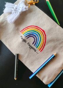 Rainbow Pouch And Tote Bag