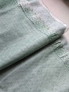 Sea Green Bluish A Beautiful Net Saree