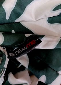 Abstract Print Evening Dress