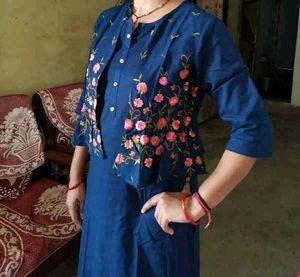 Alena Beautiful Embroidered Koti Kurta