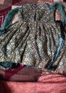 Elegant Green Ethnic Gown