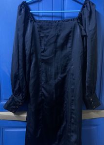 Elegant Navy Blue Mini Dress