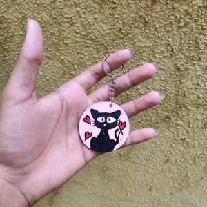 Cute Cat Keychain Set Of 2