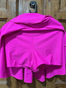 Hot Pink Skirt Swim Bottom