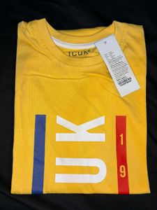 FCUK Yellow Graphic Tee