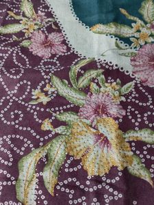 Floral print woolen suit