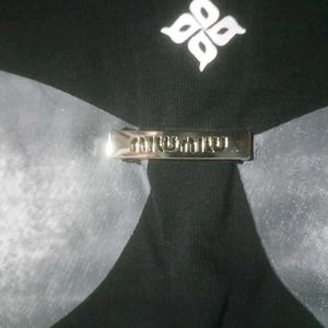 Black Bra Graphic Crop Top