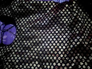 A Black Coloured Silk Blouse For Teens 15+
