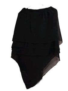 Gothic High Low Black Skirt Whimsigoth