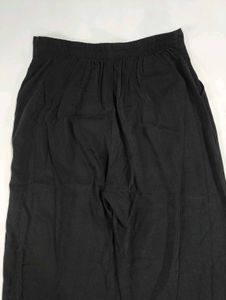 Black Wide Leg Women&#39;s Plazzo | Free Size