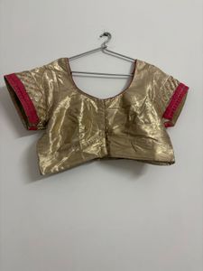 Elegant Pink &amp; White Saree