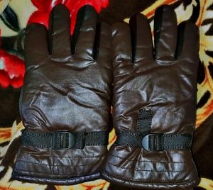 Leather Full Finger Gloves For Men