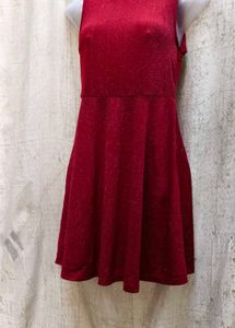 I. Red Fit &amp; Flare Dress