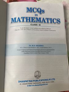 MCQs in Mathematics Class IX