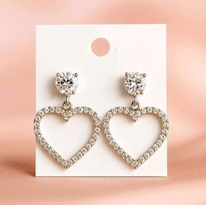 Crystal Heart Dangle Earrings❤️