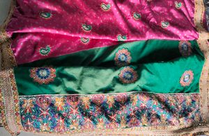 Elegant Embroidered Silk Saree