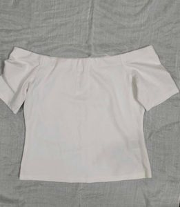 H&amp;M Off-Shoulder Jersey Top