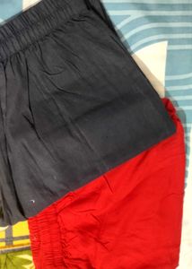 Blue And Red Trousers Combo