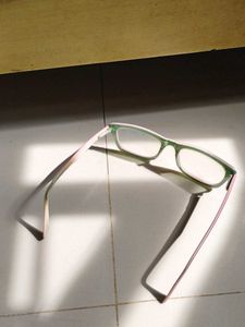 Vintage Red, Pl &amp; White Frame Glasses