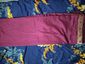 Maroon Dupatta with Gold Border