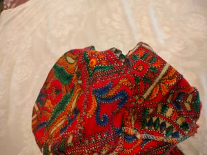 Vibrant Boho Padded Crop Top