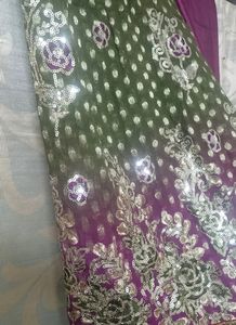 Beautiful Purple Dress Material