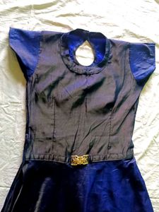 Vintage Navy Blue Dress