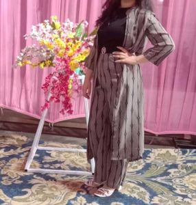 1 time wear- Plazo dress with shrug
