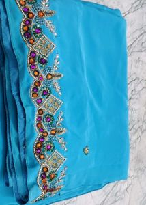 Party Wear Saree With Blause