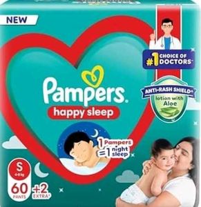 Happy Sleep Pant Style Baby Diapers+ 3 Diaper Free