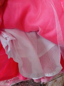 Cute Flower Girl Frock Gray &amp; Pink