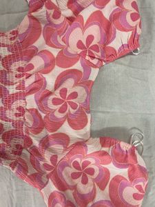 Floral Print Crop Top