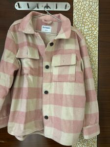 Cute Pink Plaid Shacket