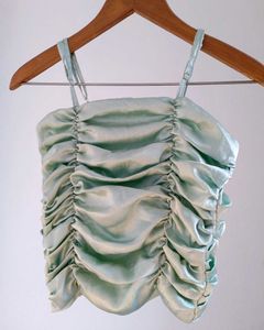 Mint Ruched Cami Top