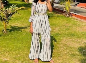 Tie-Dye Palazzo Kurta Set