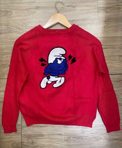Vintage Smurfs Winter Top - Size M/L