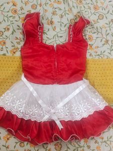 red colour frock for girl baby