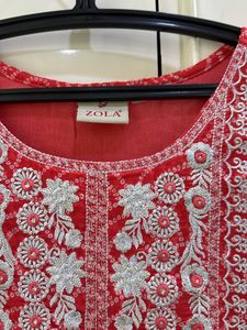 Zola Bandhani Print Anarkali Kurta