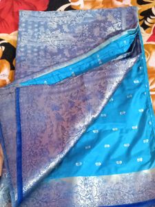 Blue Banarasi Saree