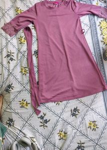 Purple Midi Dress - Casual Style