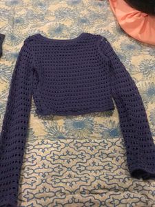 Flare Sleeve Cut Out Top