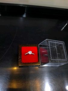 Diamond Ring Pure Silver