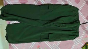 Black And Olive Green Cargo Pants