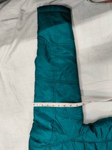 Zovi Teal Green Hooded Puffer Jacket