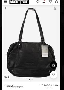 Liebeskind Berlin Black Leather Satchel