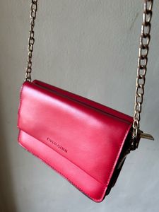 Red Chain Crossbody Bag