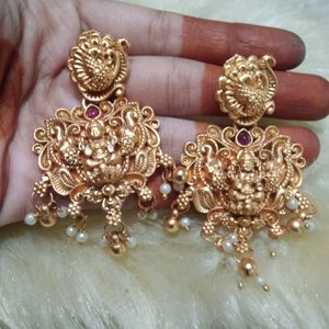 Matt Finish Heavy Work Earrings